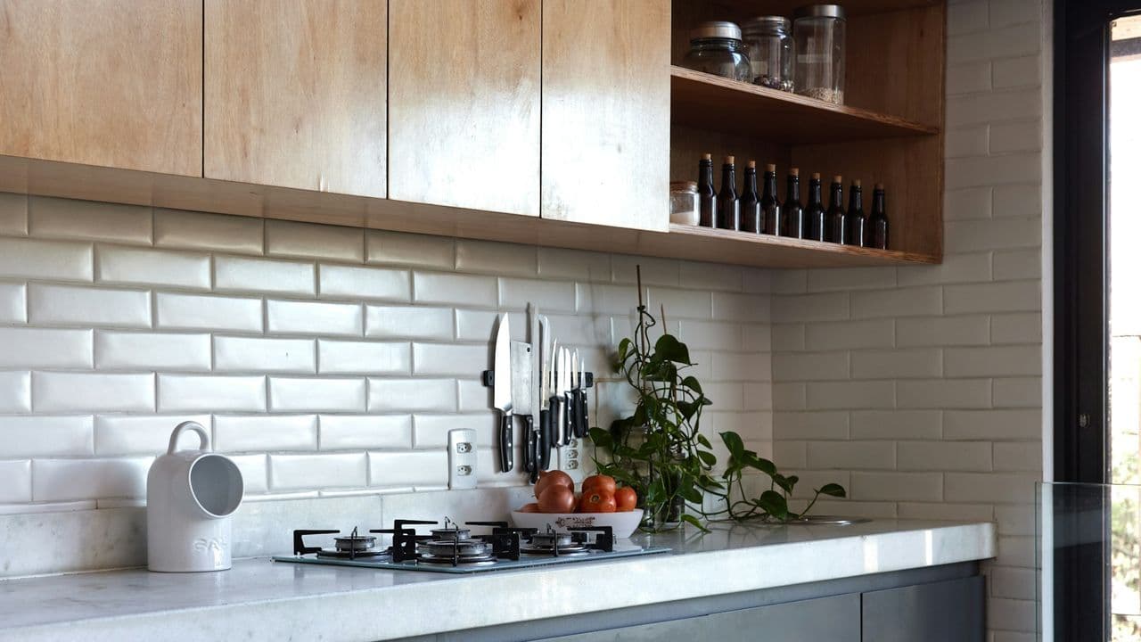 Küchenfliesen in Weiß