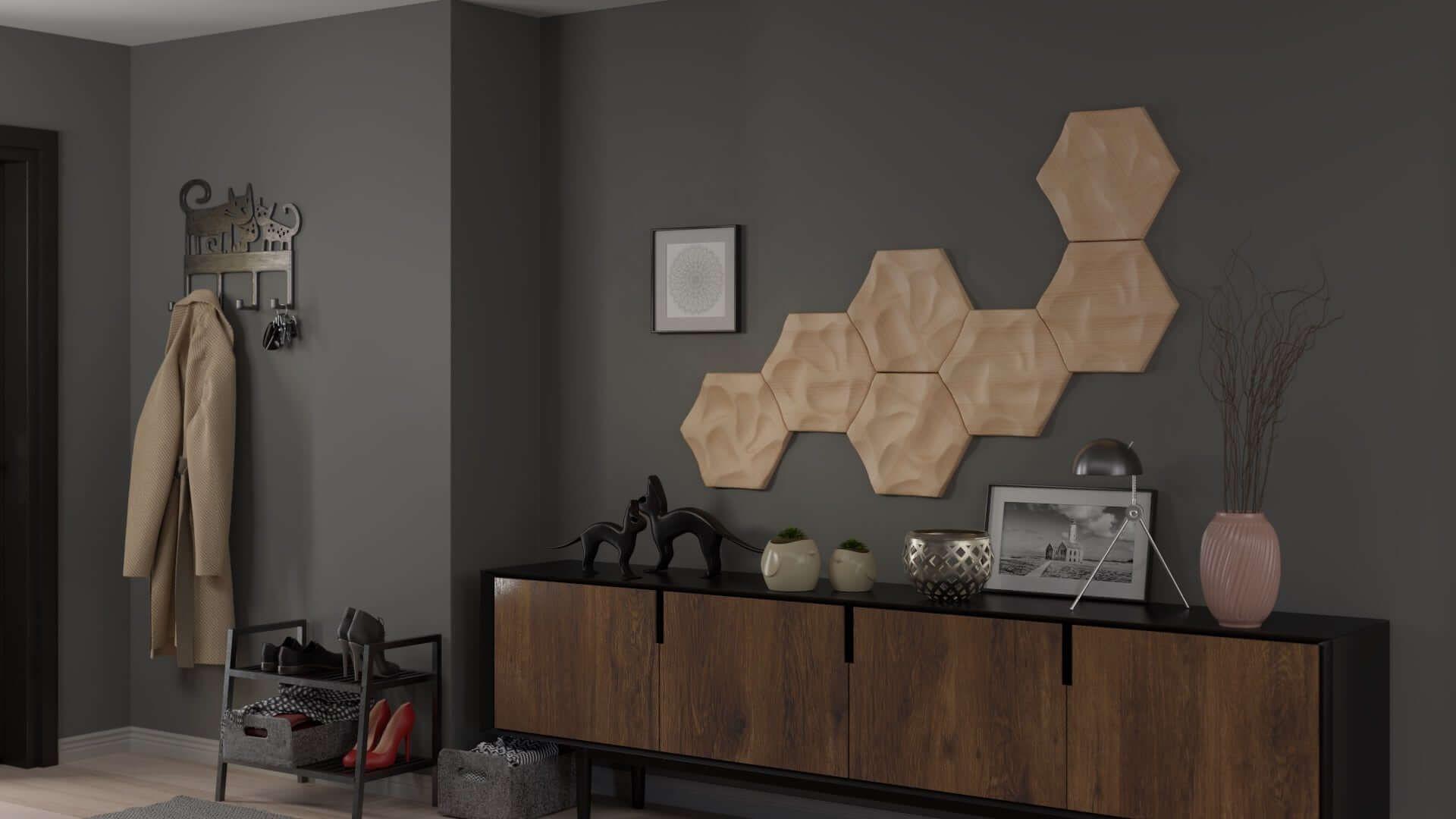 Wall Tile W938 über Sideboard