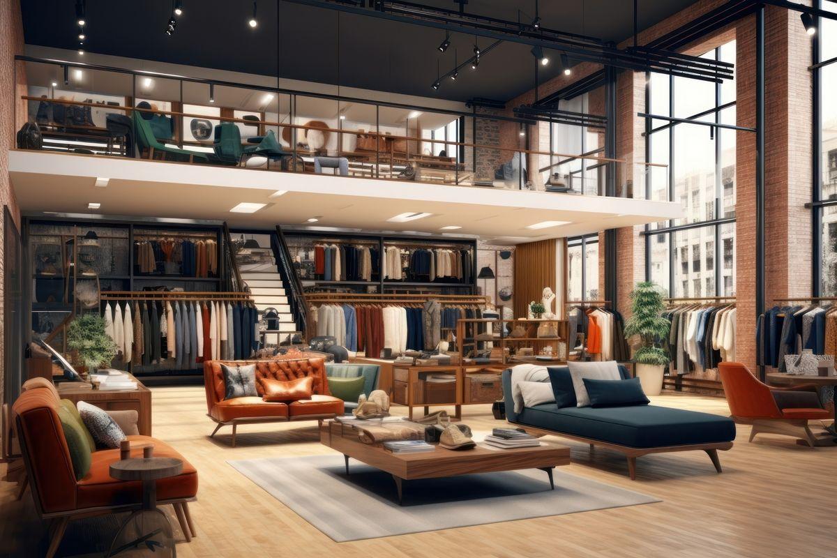 Herrenladen mit 2 Stockwerken