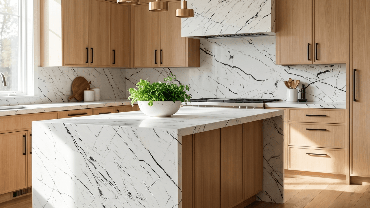Marbel Lines Mood Kitchen