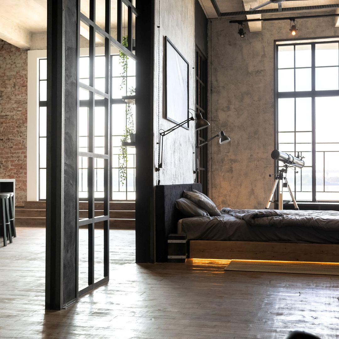 Urban Schlafzimmer Seitenansicht