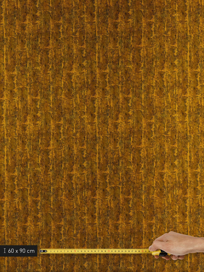 Metal-effect adhesive film in a gold/orange rust bronze finish, for rooms, wallpaper or furniture: CO-AB-APZ06 Rustic Bronze