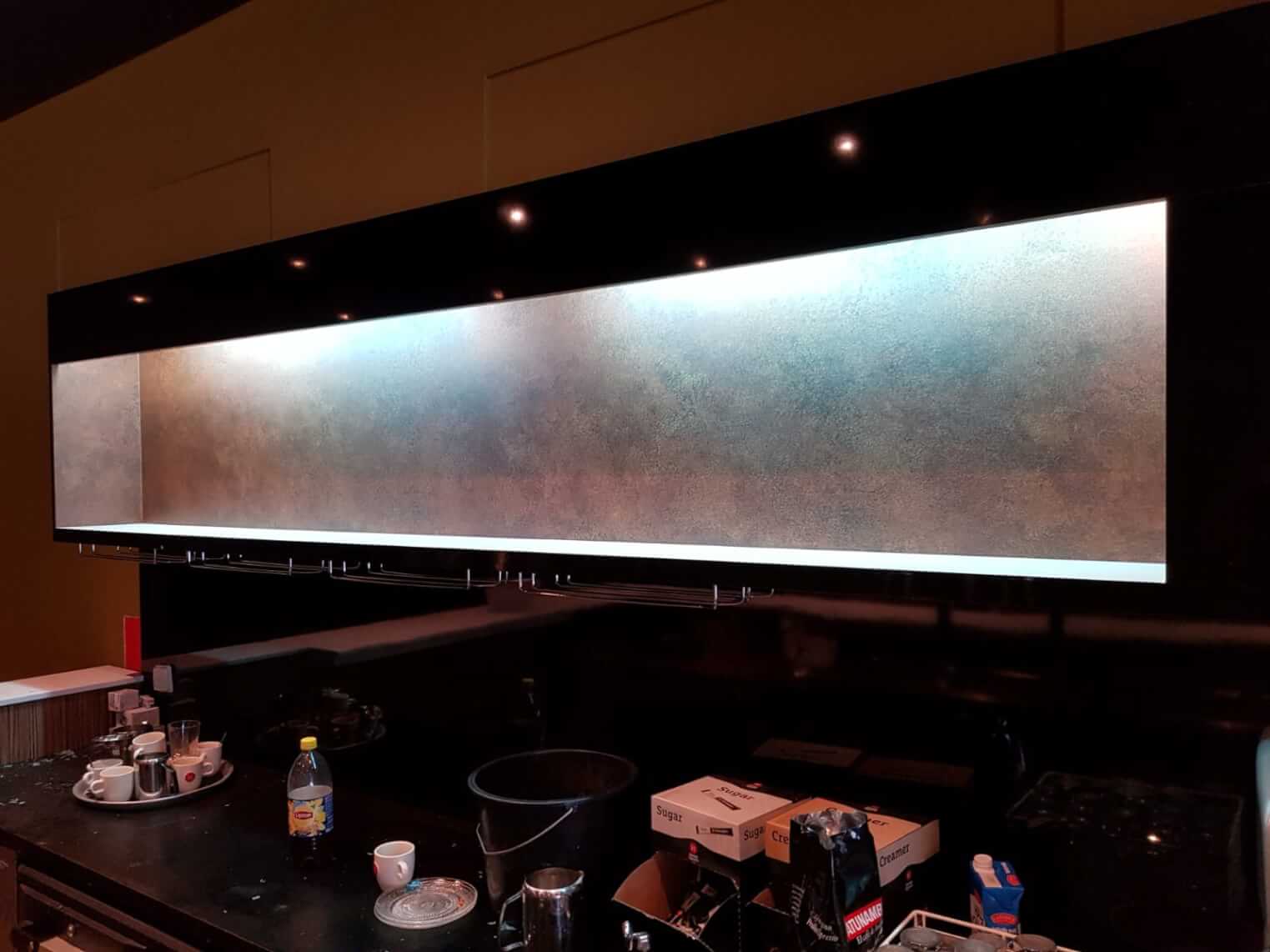Klebefolie Lounge Bar schwarz Rost S140 NS410