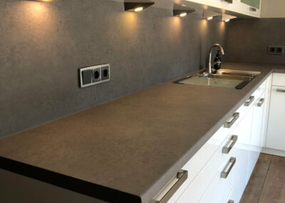 Möbelfolie Küche Arbeitsplatte Küchenrückwand Beton Dunkelgrau NS403 Dark Concrete Beton 01