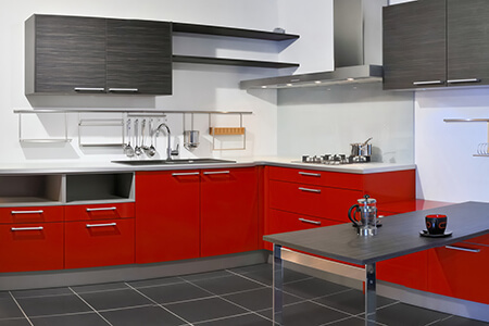 resimdo papel adhesivo cocina frentes de cocina rojo negro gris ejemplo