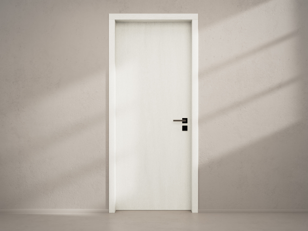 Door with material