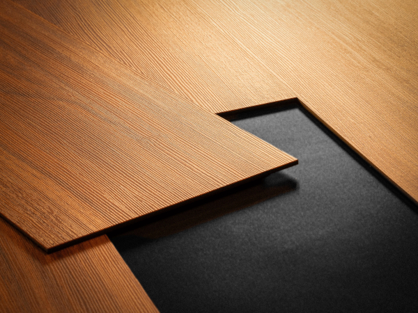 Door with material