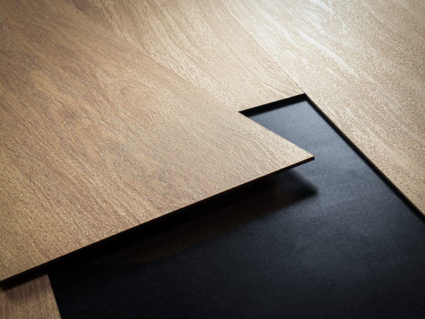Door with material
