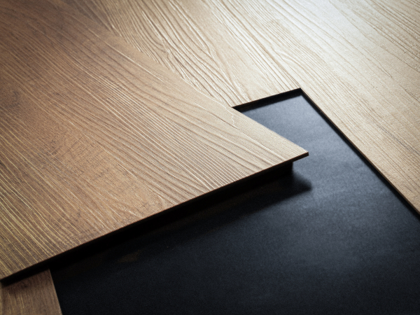 Door with material