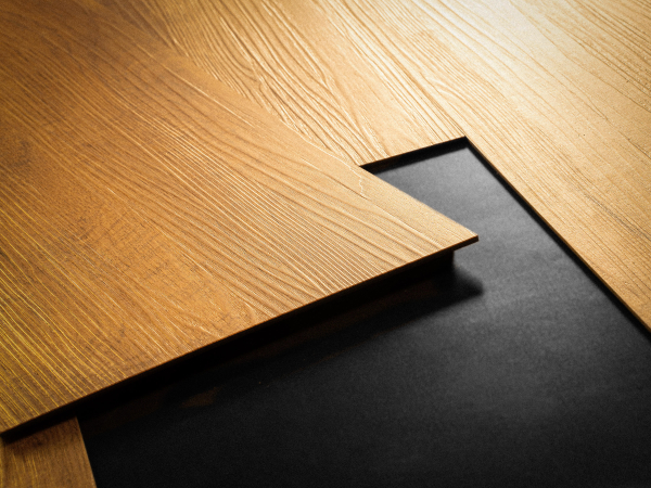 Door with material
