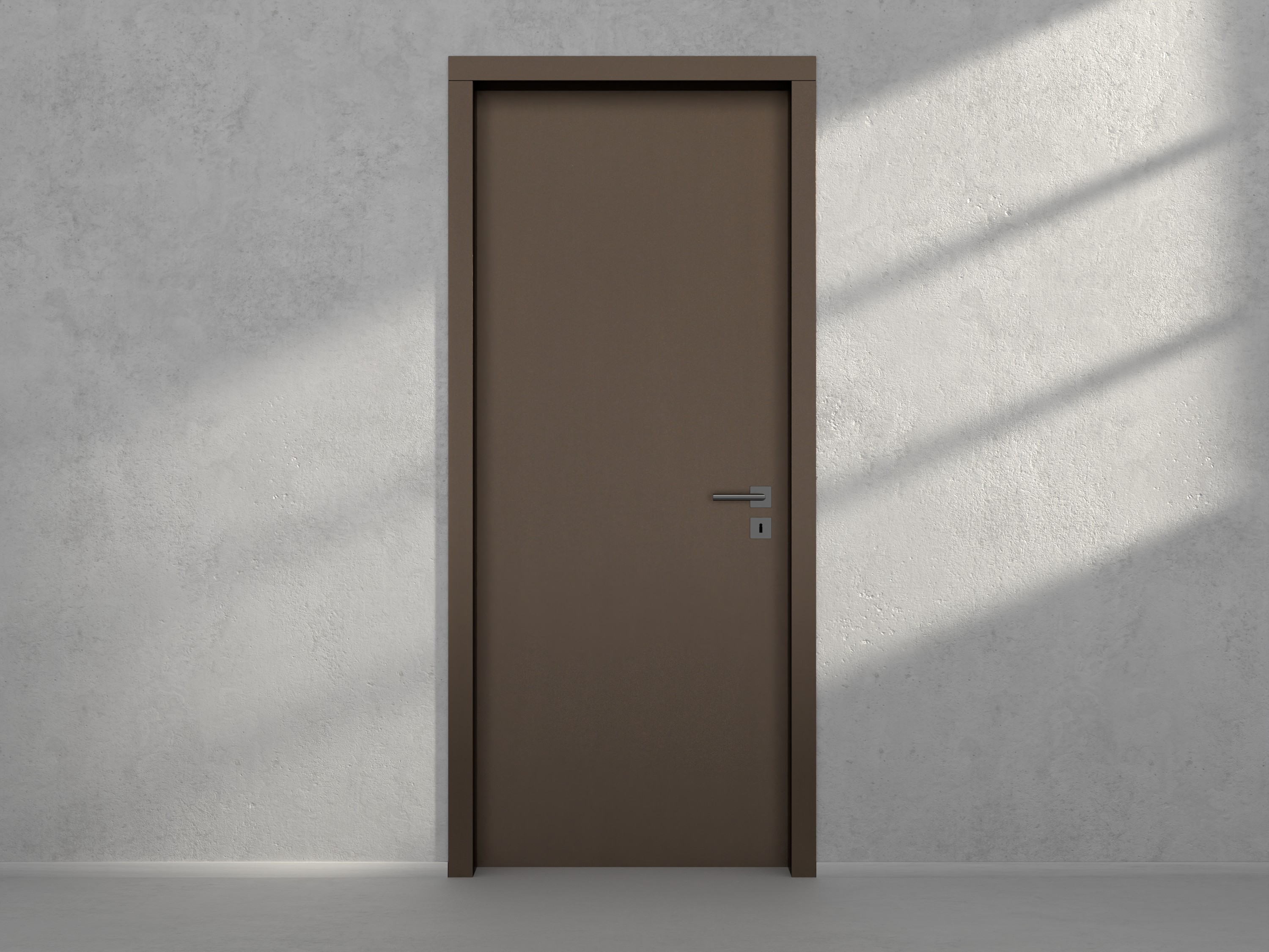 Door with material