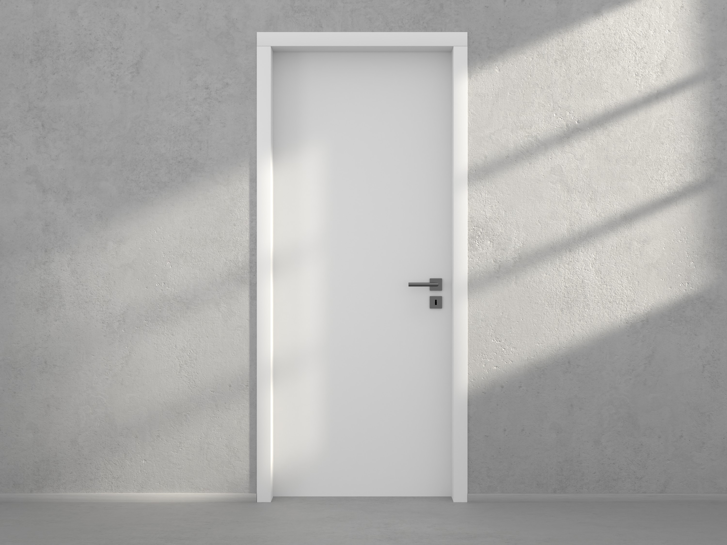 Door with material