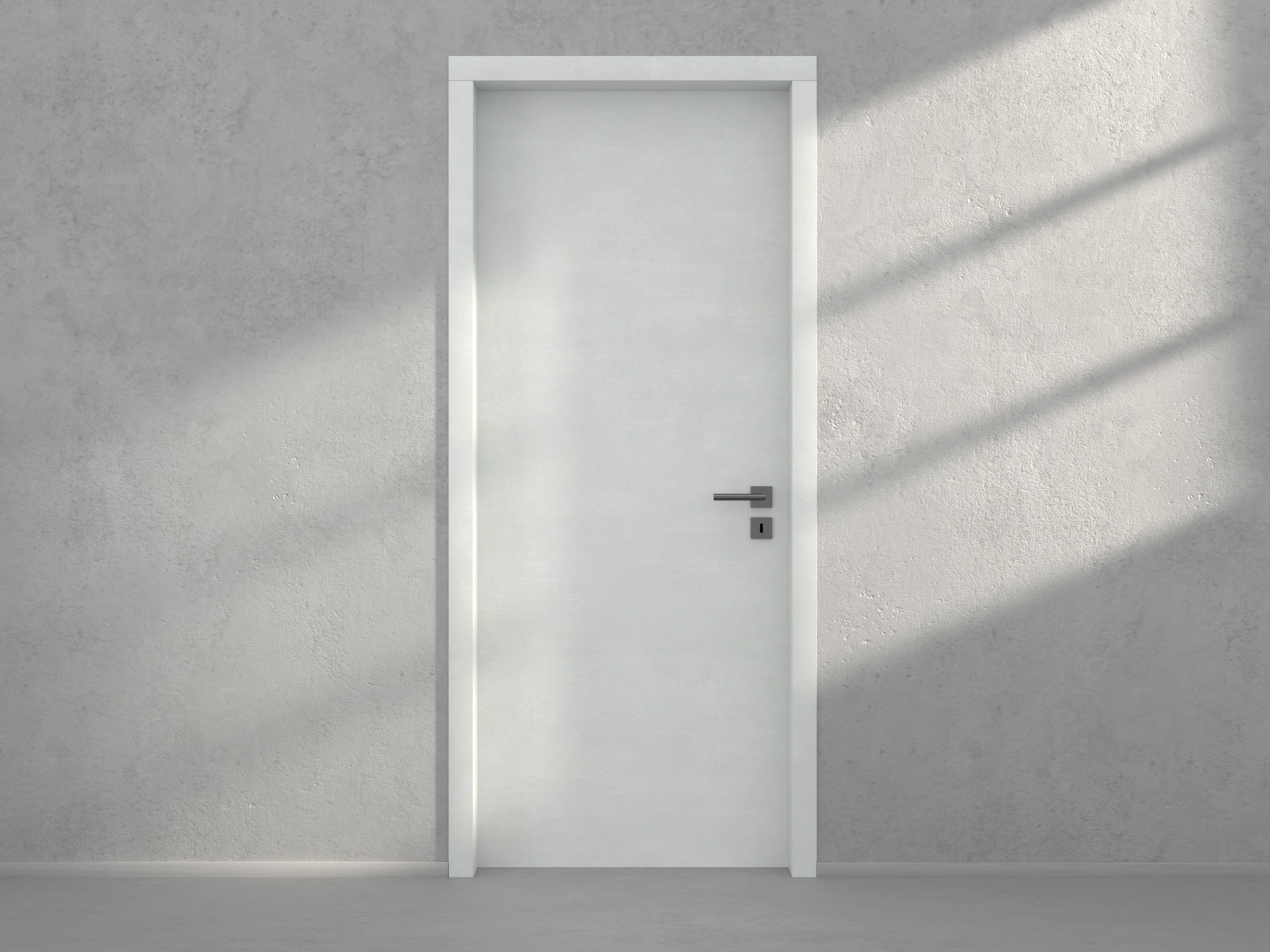 Door with material